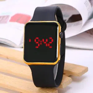 LEDWatch, Square LED Digital Sports Watch, Waterproof LED Wrist Watch
