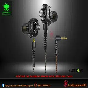 PLEXTONE DX6 GAMING EARPHONE WITH DETACHABLE CABLE