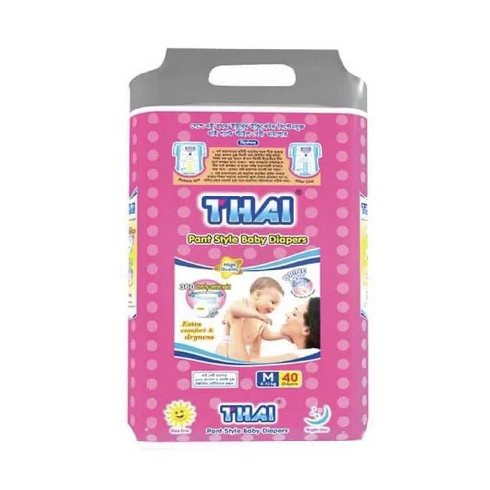 Thai   Style M Size (7-12)Kg 40 Diapers