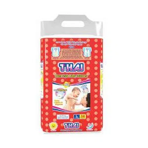 Thai Diapers Pant Style L Size (9-14)Kg 34 Diapers