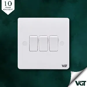 VGT- 3 gang 1 way switch (Classic series)