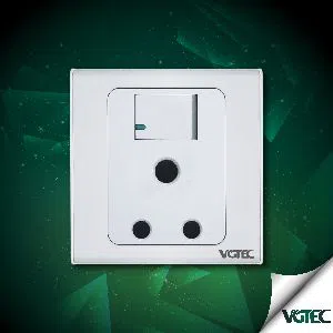 VGTEC - 3 Pin Round Socket /AC Socket / 15A Socket (Exclusive series)