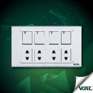 VGTEC - 5 gang socket with switch (Exclusive series)