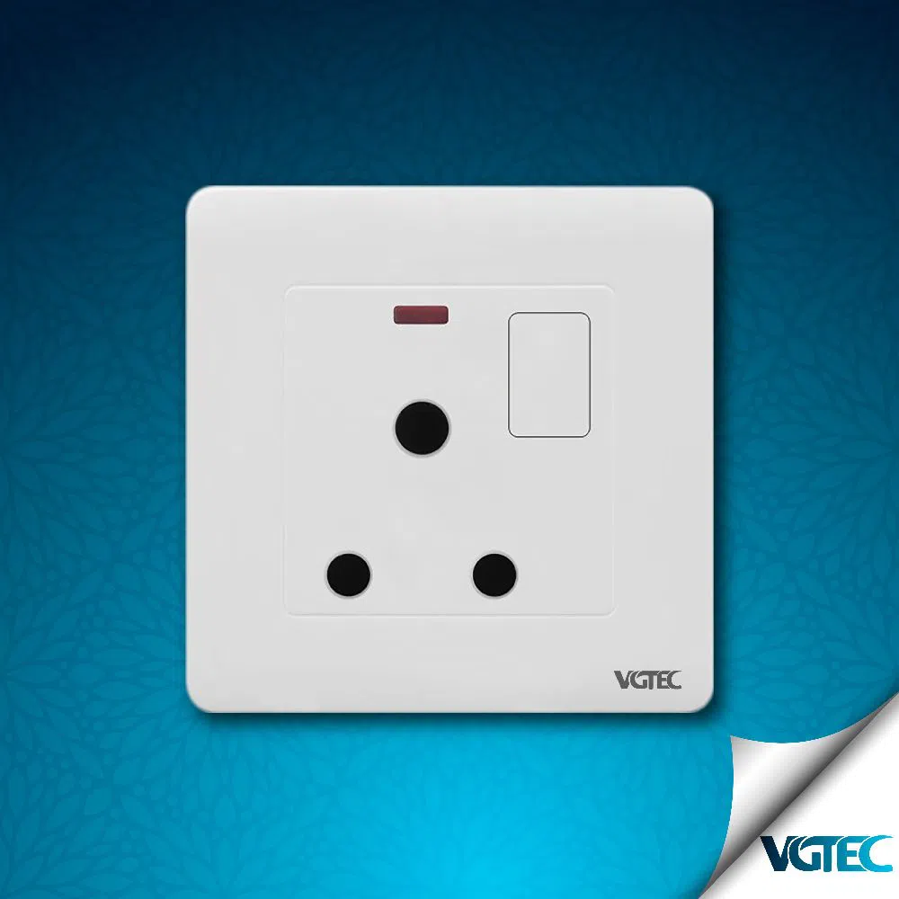 VGTEC - 3 Pin Round Socket / AC Socket / 15A  Socket (Regular series)