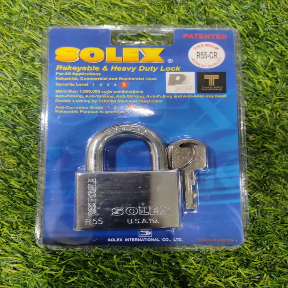 SOLEX Rekeyable & Heavy Duty Lock R55-CR