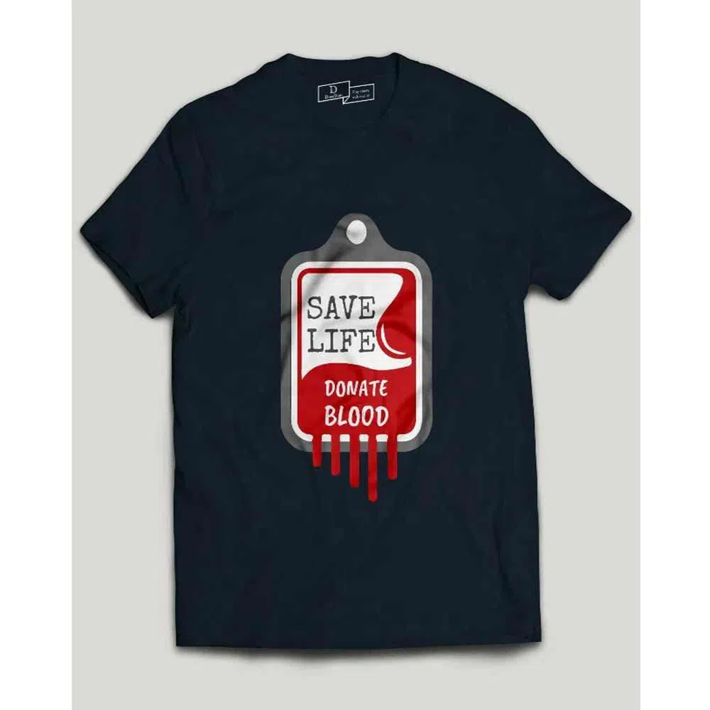 Donate Blood Save Life T-Shirt for Men