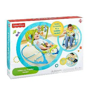 Fisher Price Infant to Toddler Baby Rocker with Musical Toy Bar & Vibrations