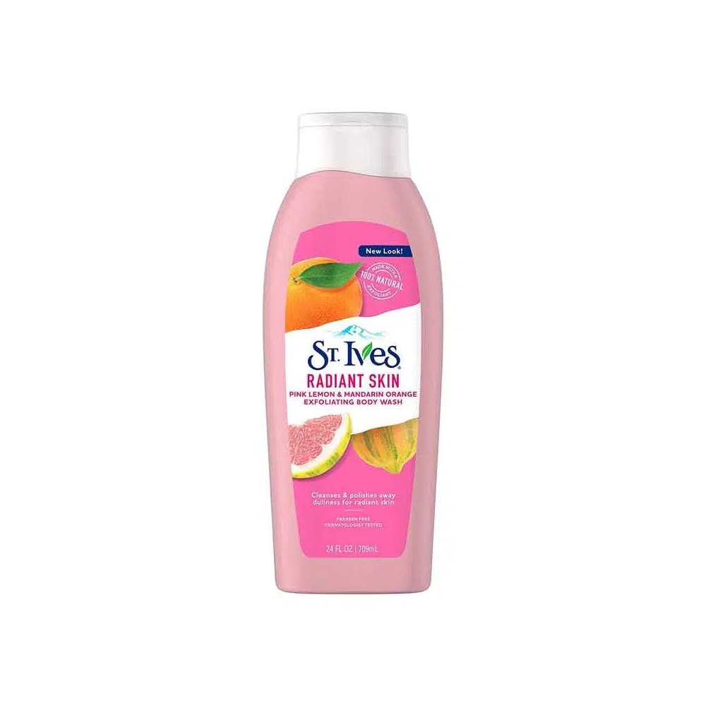 St. Ives Pink Lemon & Mandarin Orange Radiant Skin Exfoliating Body Wash - 709ml Thailand