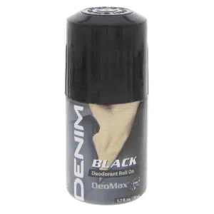 Denim Black Deodorant Roll On, DeoMax, 50ml -Italy