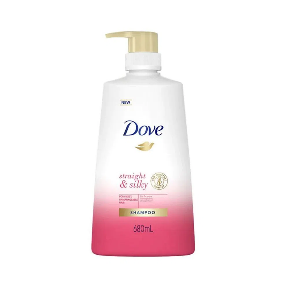 Dove Shampoo Straight & Silky - 680ml Thailand