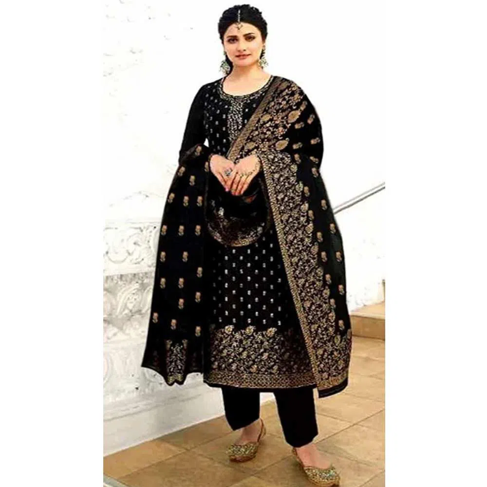 Unstitched Georgette Salwar Kamiz Dress for Women 