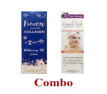 Frozen collagen 2 in 1 body lotion 350ml Thailand+Cosmic girl whitening body lotion 250ml Thailand