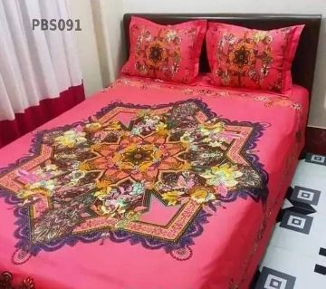 Print BedSheet with Pillow Covers PBS091 