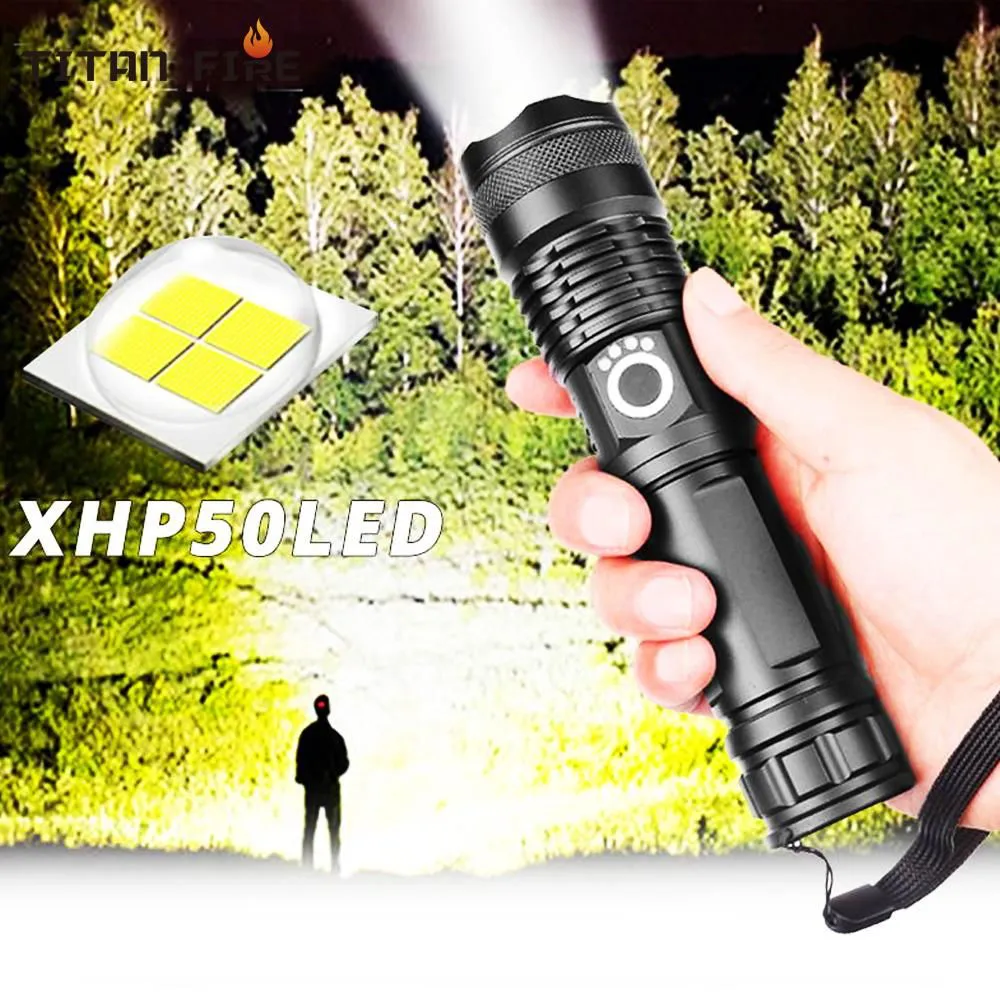 XHP50 Waterproof High Lumens LED Flashlight