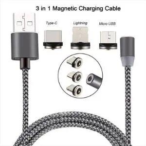 1/43 In 1 Straight Magnetic USB Cable X-Cable Metal Magnetic Cable Micro USB Cable Type C Magnet Charger
