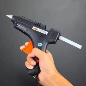Hot Glue Gun with 2 Pcs Glue Sticks - Black