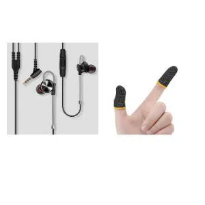 QKZ DM10 In-Ear Dual Driver Extra Bass Earphone and gaming muja 2 ps