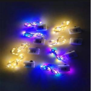 1 ps 2M 20 LED মিনি মাইক্রো কপার ওয়্যার ব্যাটারি অপারেটেড LED স্ট্রিপ স্ট্রিং ফেয়ারি লাইট