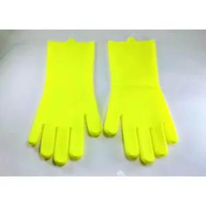 Gloves - Kitchen Dishwashing (1 Pair - Yellow Color)