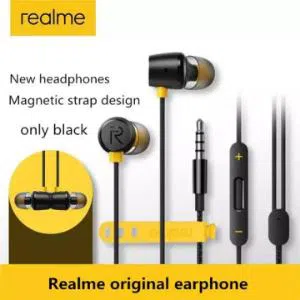 Mic | Realme Buds 2 Magnet Subwoofer Stereo Wired Earphones | Earbuds 2 Bass | Realme Phone Earphone