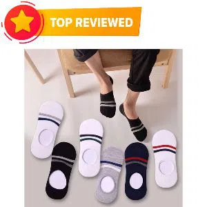 Anti-Slip Unisex Cotton No show Loafer Socks - Double Pairs