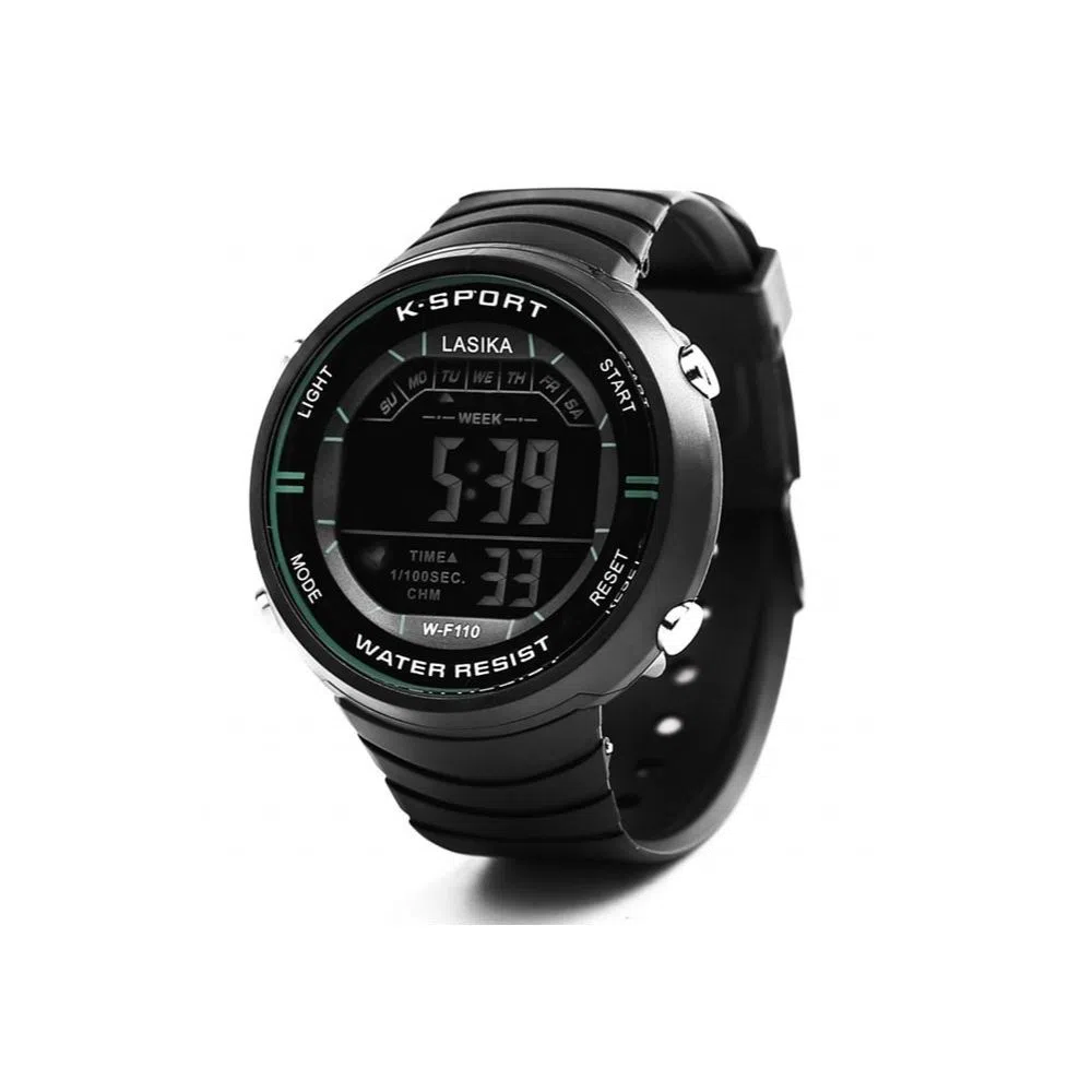 LASIKA W-F110 Water Resistance/ Waterproof Silicon Digital Watch for Men