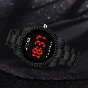 Stainless Steel Digital Fashionable Watch, Time,Date Function Luxury Brand Watch For Men