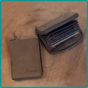 Original Leather Card Wallet 2 Fingla