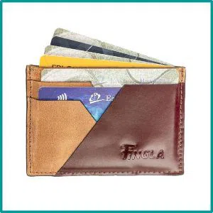 Original Leather Card Wallet 4 Fingla