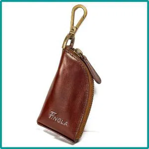 Vintage Color Leather Key Wallet 2 Fingla