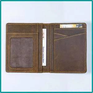 Original Leather Card Wallet Vintage Color Fingla 