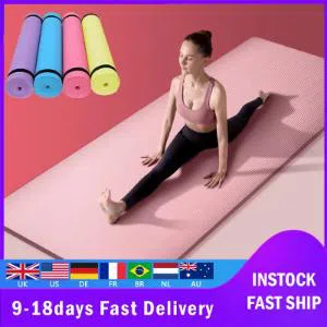 Durable 4mm Thickness Yoga Mat Non-slip Exercise Pad Health Lose Weight Fitness QW