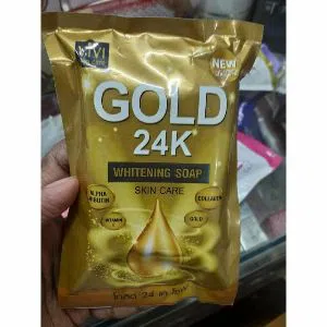 gold 24k soap made in thailand 80g