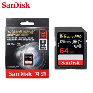 100% ORIGINAL SanDisk Extreme Pro SDXC Card 170MB/s V30 UHS-I U3 64GBF or Camera