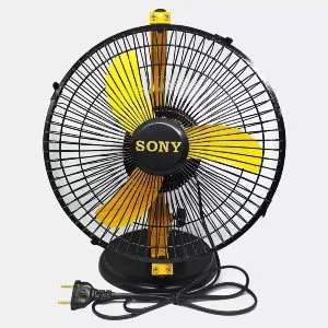 Sony deluxe high speed fan 9" ince ( 1 year warranty) black @yellow
