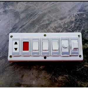 Electric Switch Board (Combo) With Switch, Socket, Indicator & Regulator