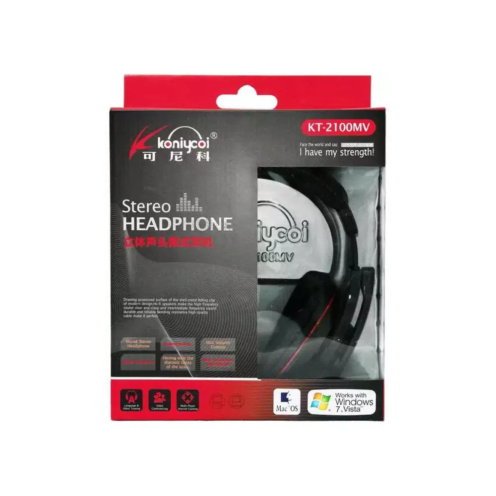 Guang Koniycoi KT-2100MV Stereo Headphones with Mic for PC