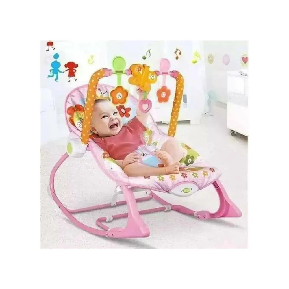 TiiBaby Rocker Rocking Sleeper Chair (Pink)
