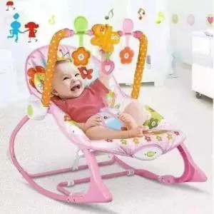 TiiBaby Rocker Rocking Sleeper Chair (Pink)