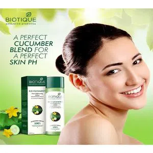 Biotique Bio Cucumber Pore Tightening Toner With Himalayan Waters For Normal To Oily Skin (120ml)-India 