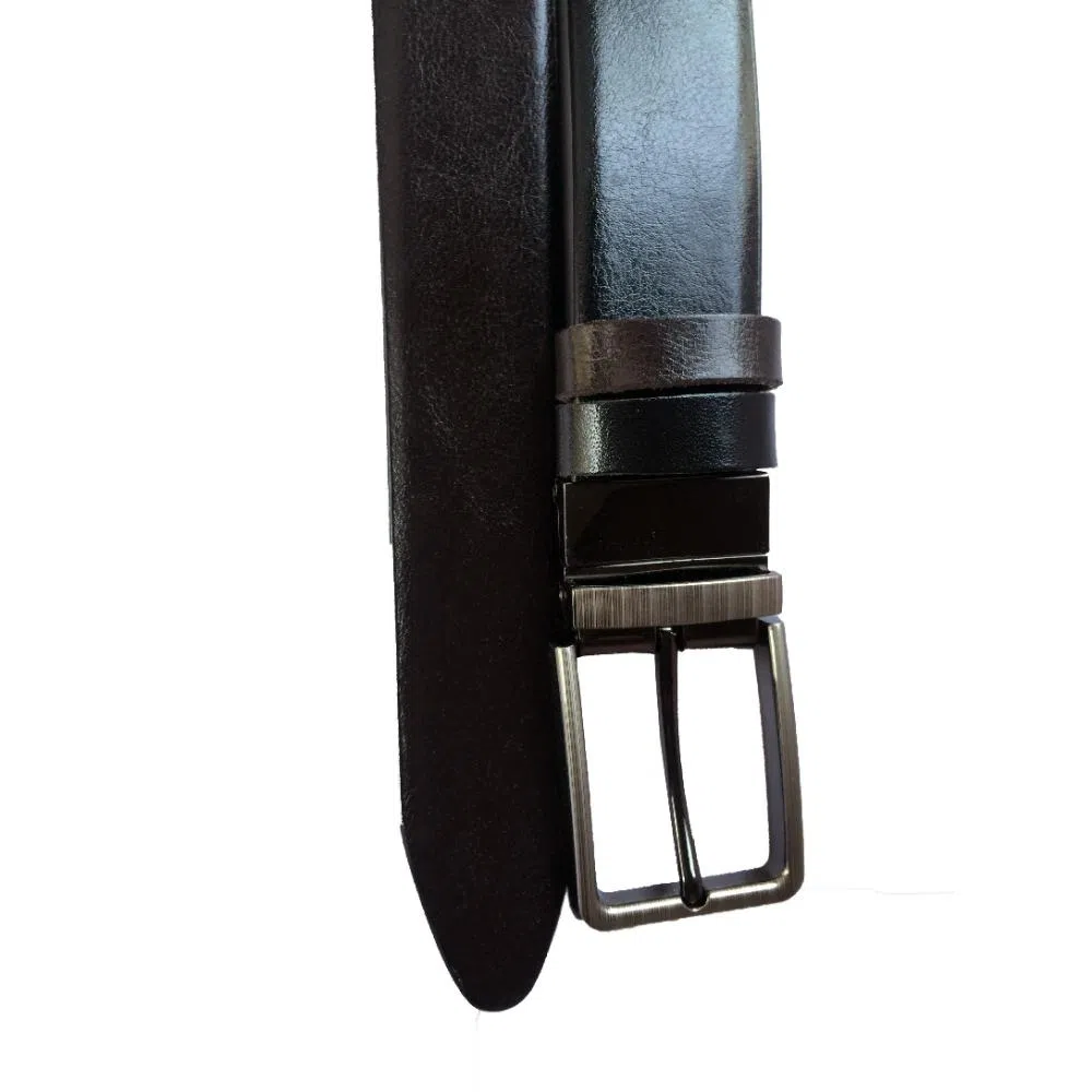 Reversible Leather belt for Men(EL-1526) Black & Brown