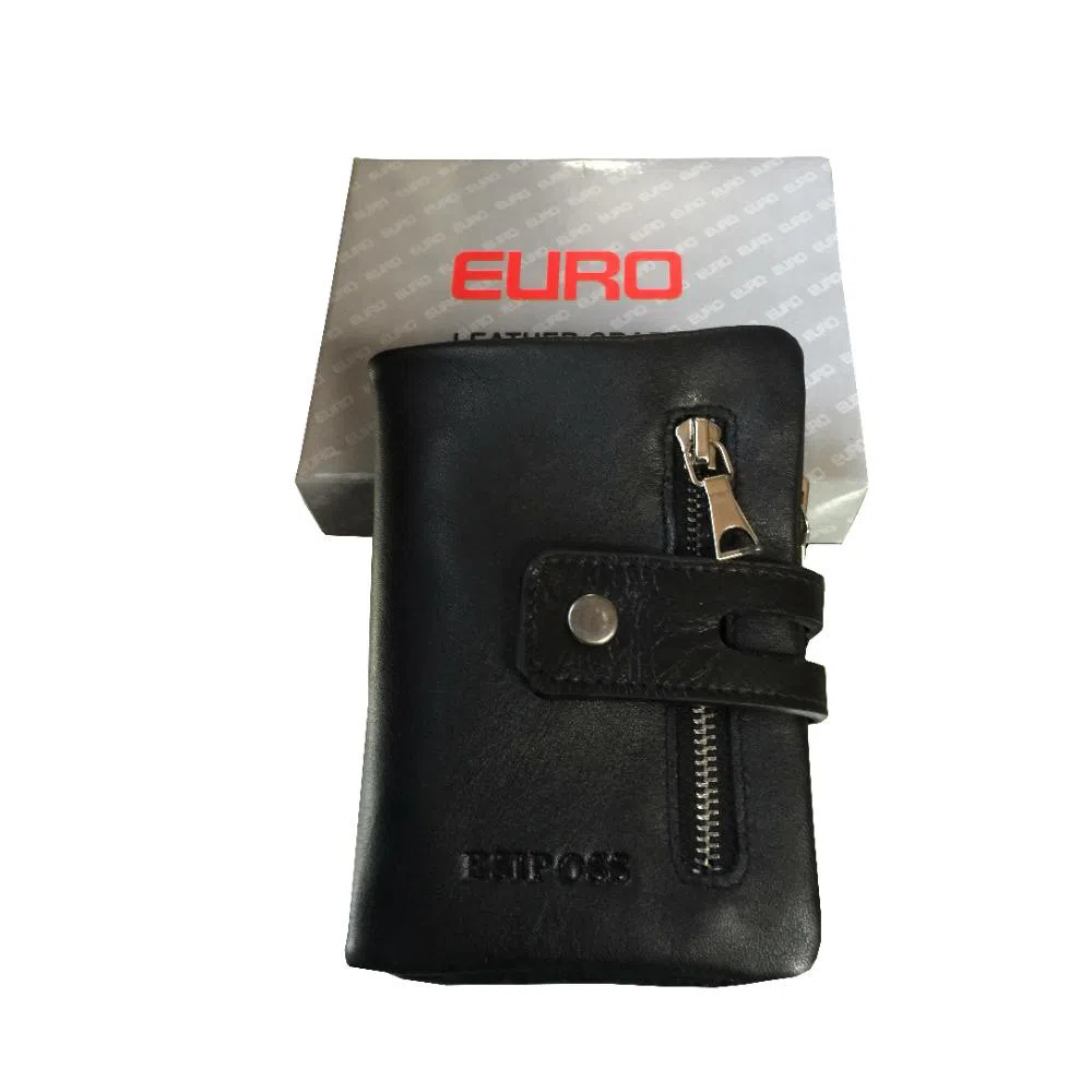 Leather Wallet for Men (EL-594) Black