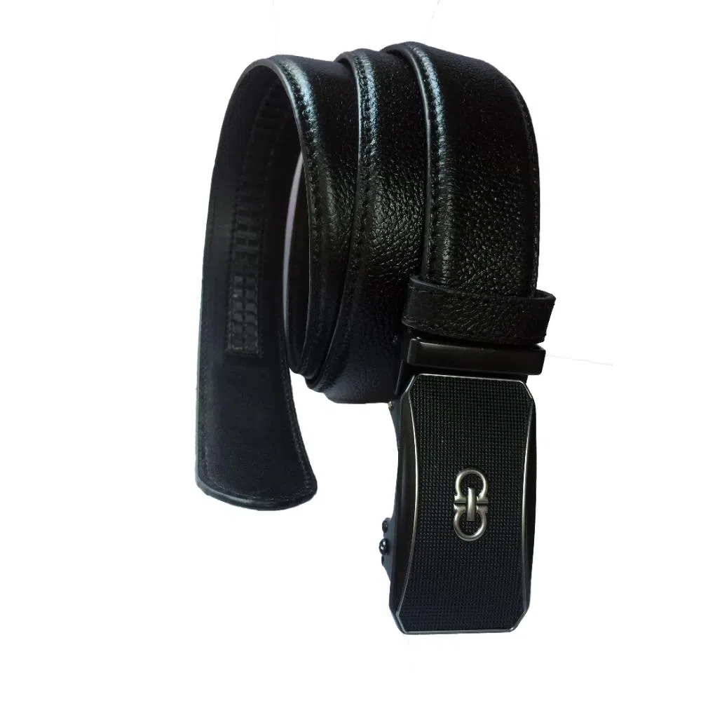 Leather belt for Men Gear/ Auto ( EL-1532) Black