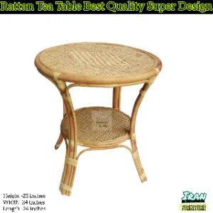Rattan Made Round Tea Table/Coffee Table Hand Crafted For Living Room