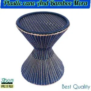 Rattan Hand Craft Plastic Cane And Bamboo Rattan Mora.Indoor And Outdoor Seating Mora.Black Colour Model Code -01