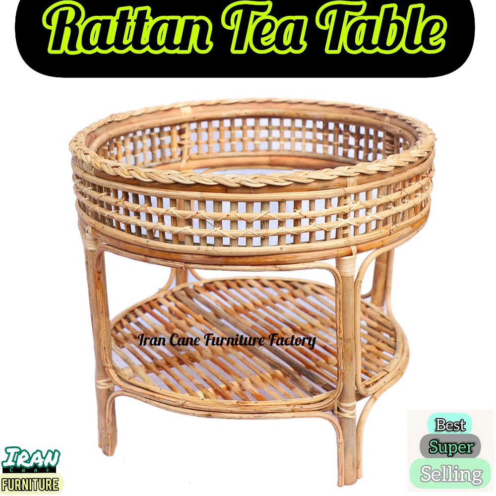 Rattan Handmade Cane Tea Table.Indoor and Outdoor Seating Tea Table ,Model-01