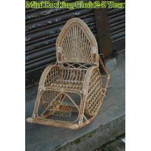 Mini Kids Rattan Hand Craft Rocking Chair  Indoor and Outdoor Seating,Model-02