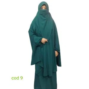 Original dubai cherry fabrics khimar borka hijab adjust niqab with skirt full set for muslim women