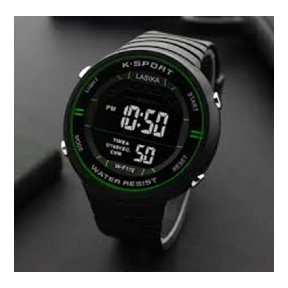 NEW LASIKA W-F110 Water Resistance/ Waterproof Silicon Digital Watch for Men