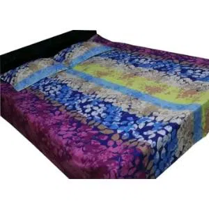 Cotton Double Size Bed Sheet With Pillow Covers